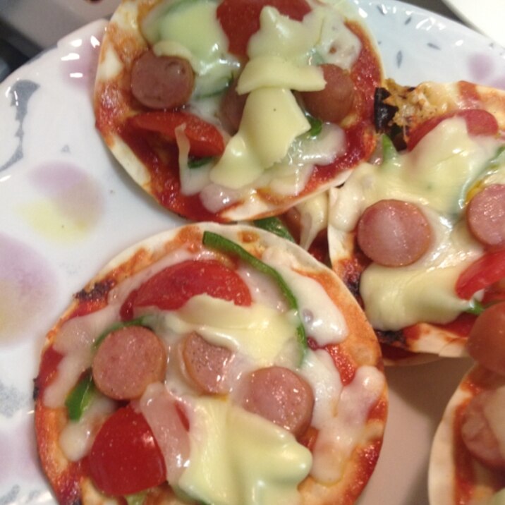 餃子皮ピザ